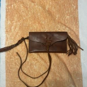 Leather wrap wallet
